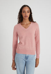 Vneck - coral melange