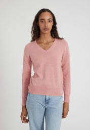 Vneck - coral melange