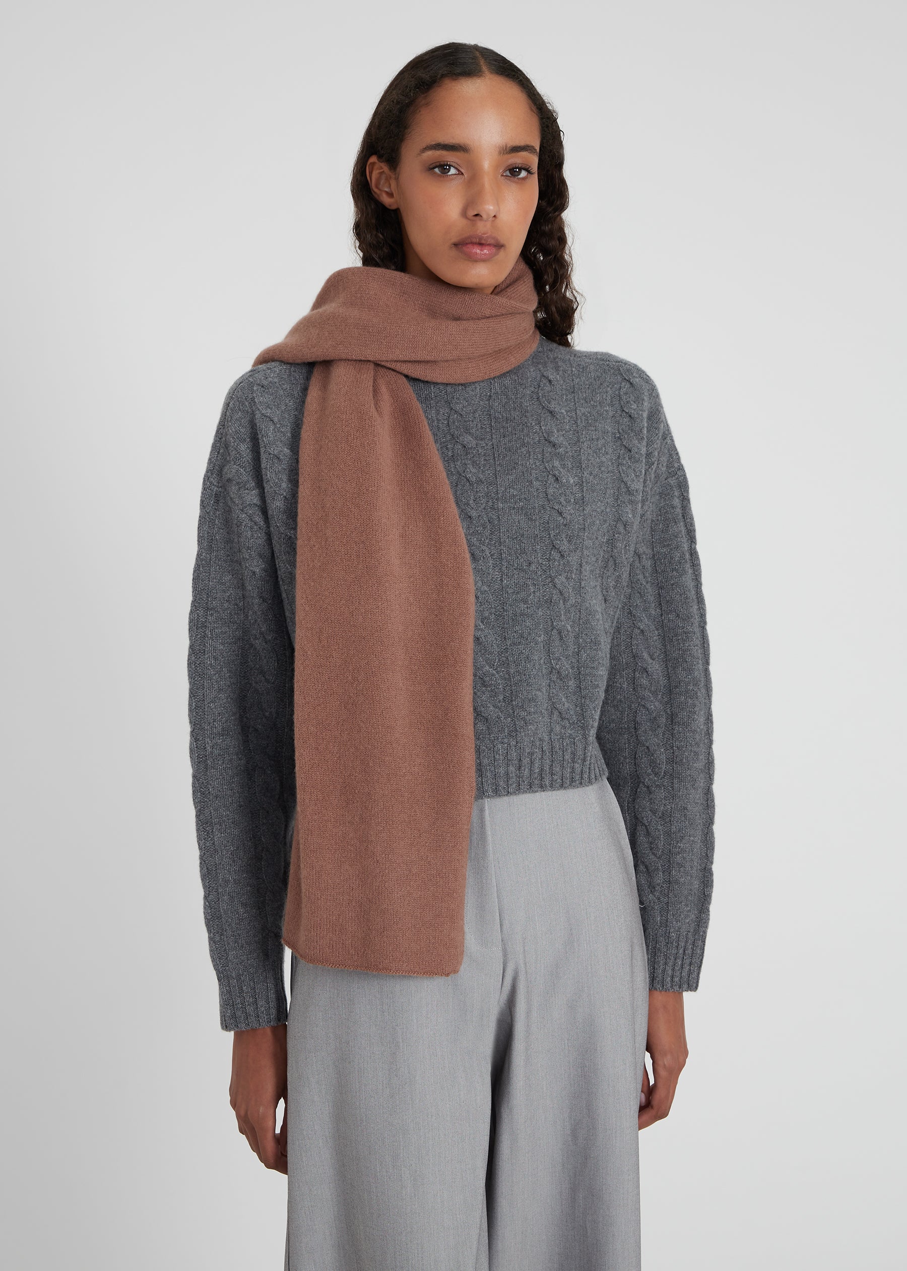 scarf - mocha