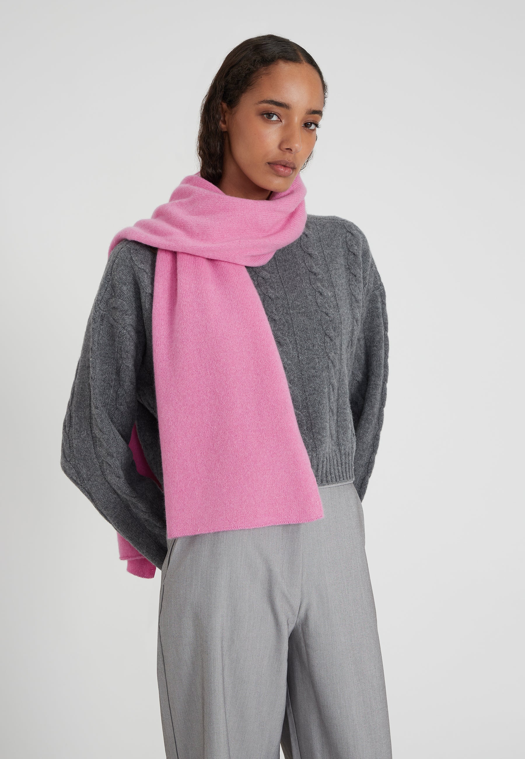 scarf - candy pink