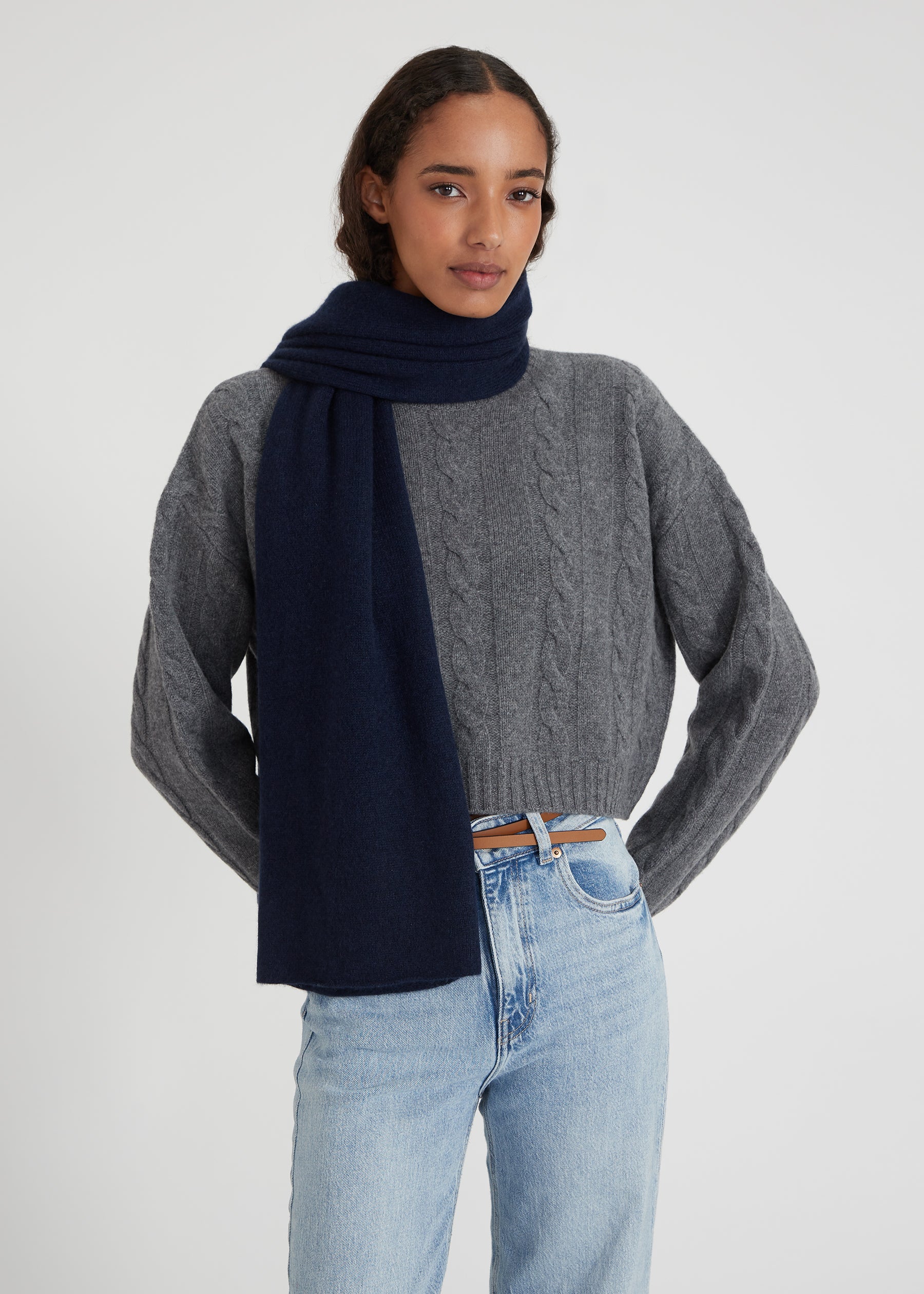 scarf - navy
