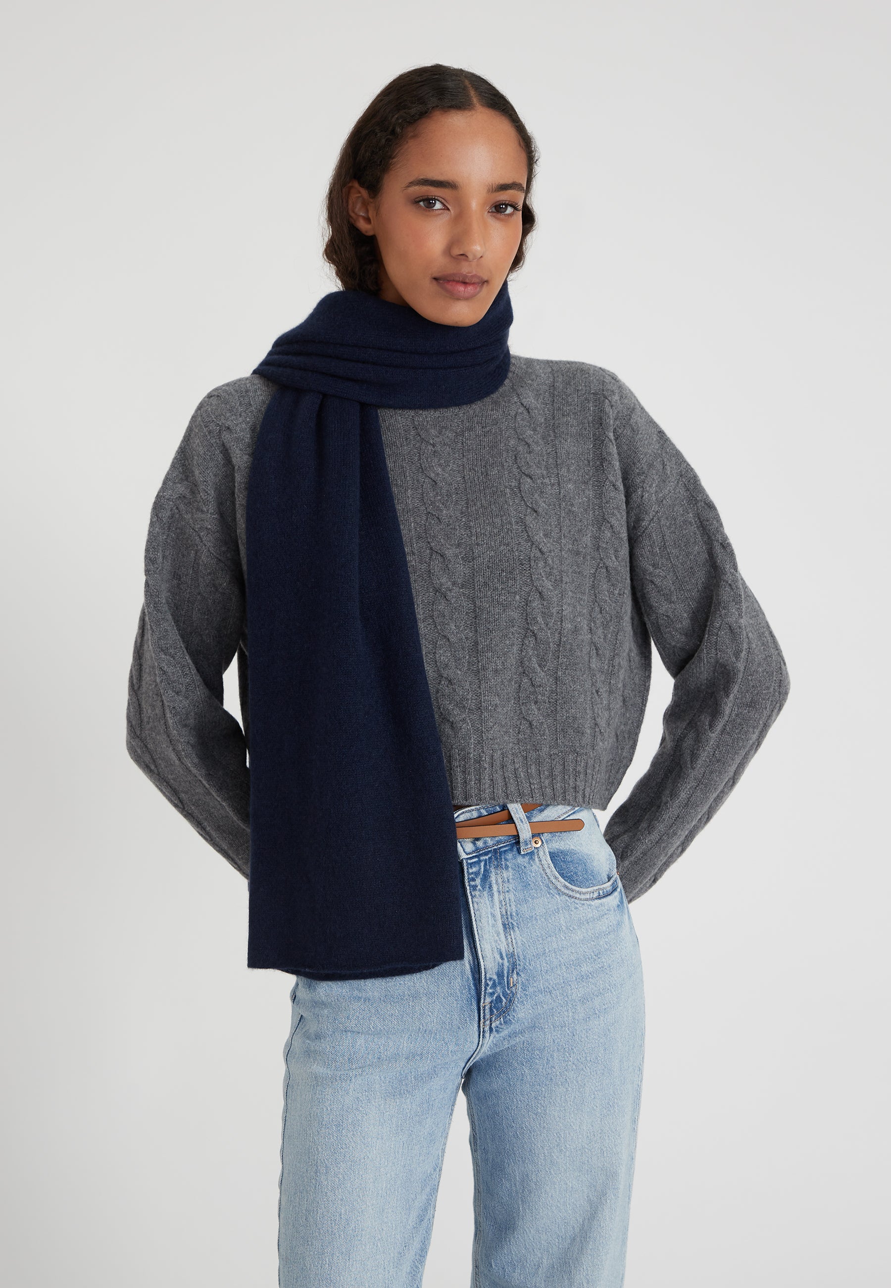 scarf - navy