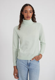 Classic Rollkragenpullover- fog green
