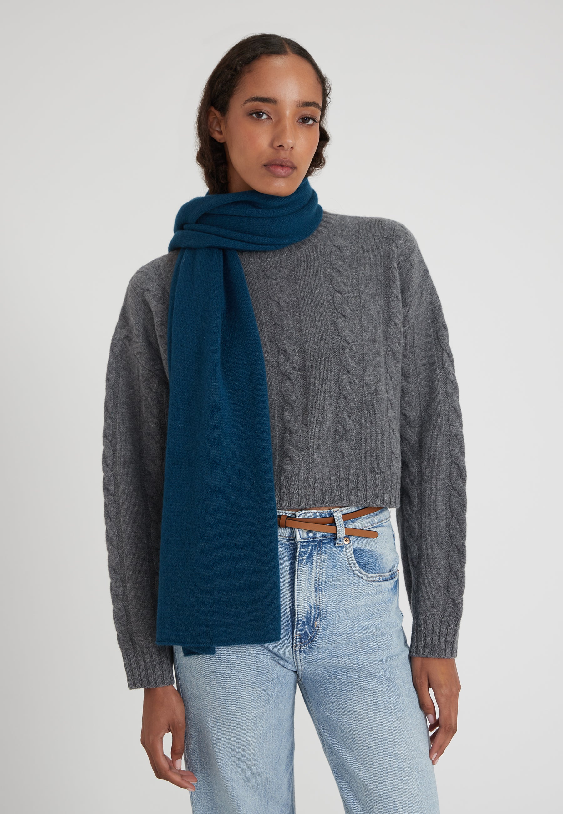 scarf - dark slate blue