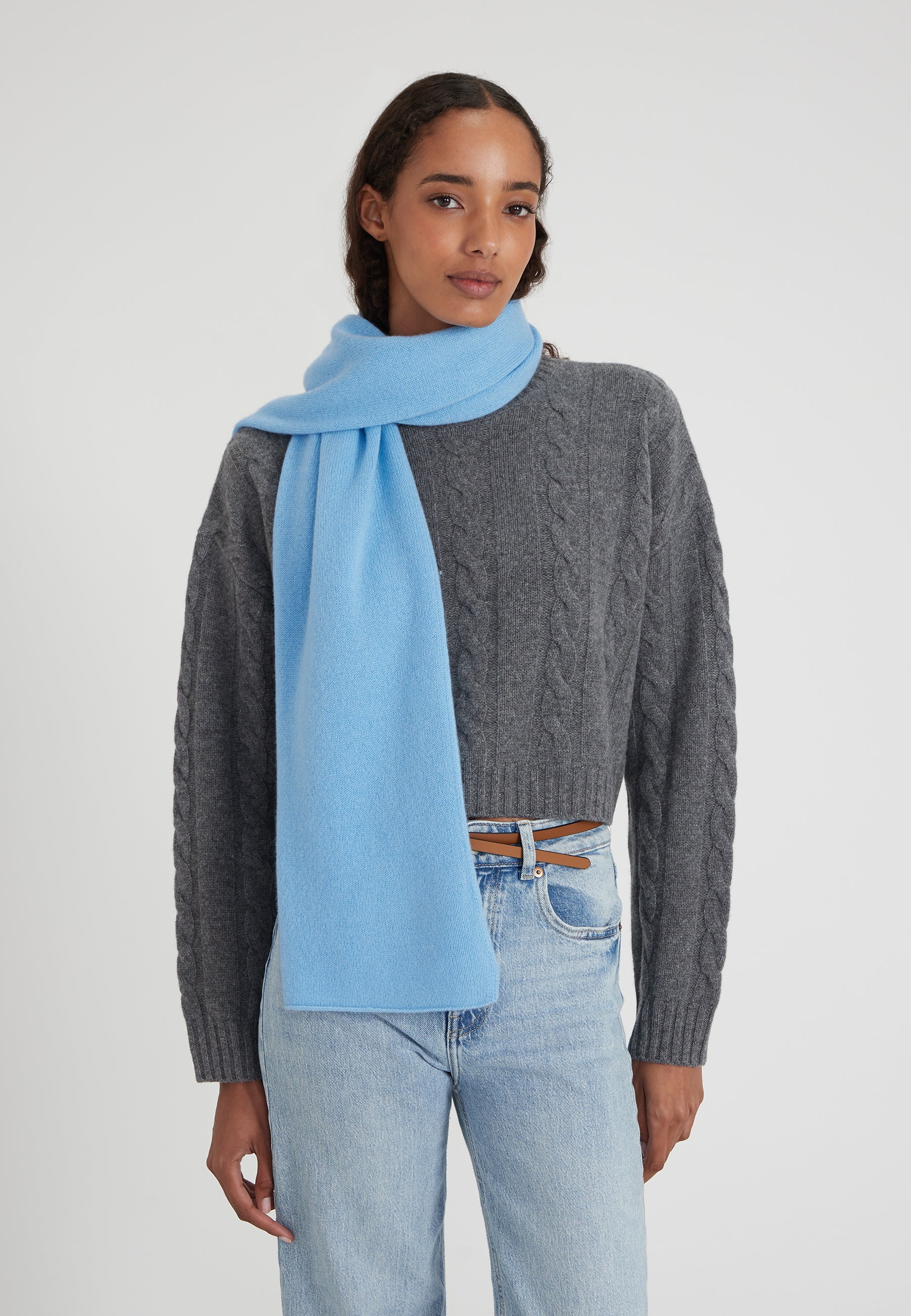 scarf - icy blue