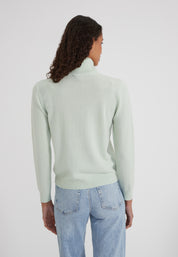 Classic Rollkragenpullover - fog green