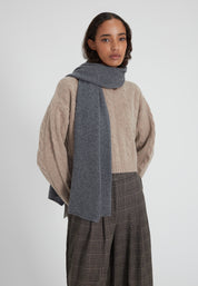 scarf - grey melange