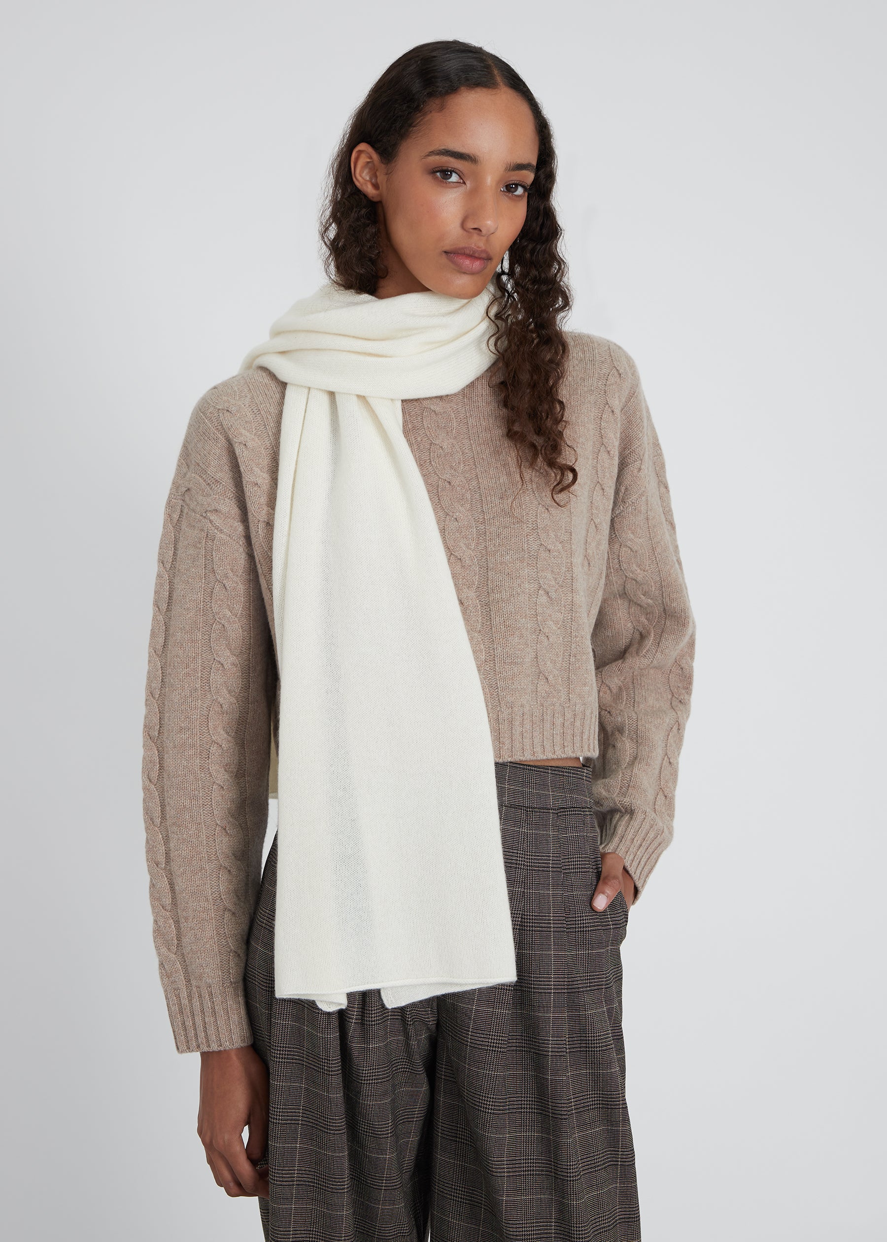 scarf - cream