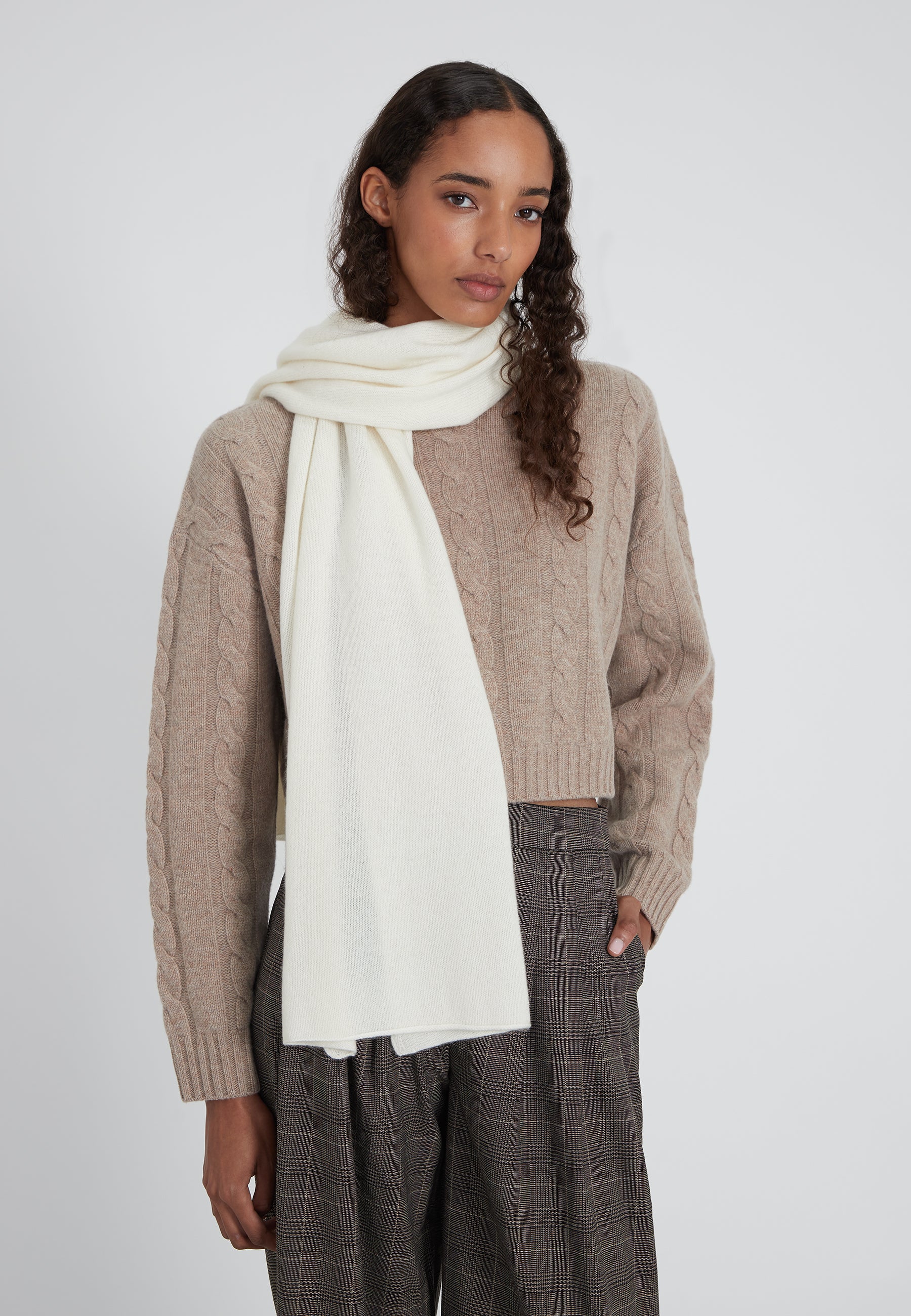 scarf - cream