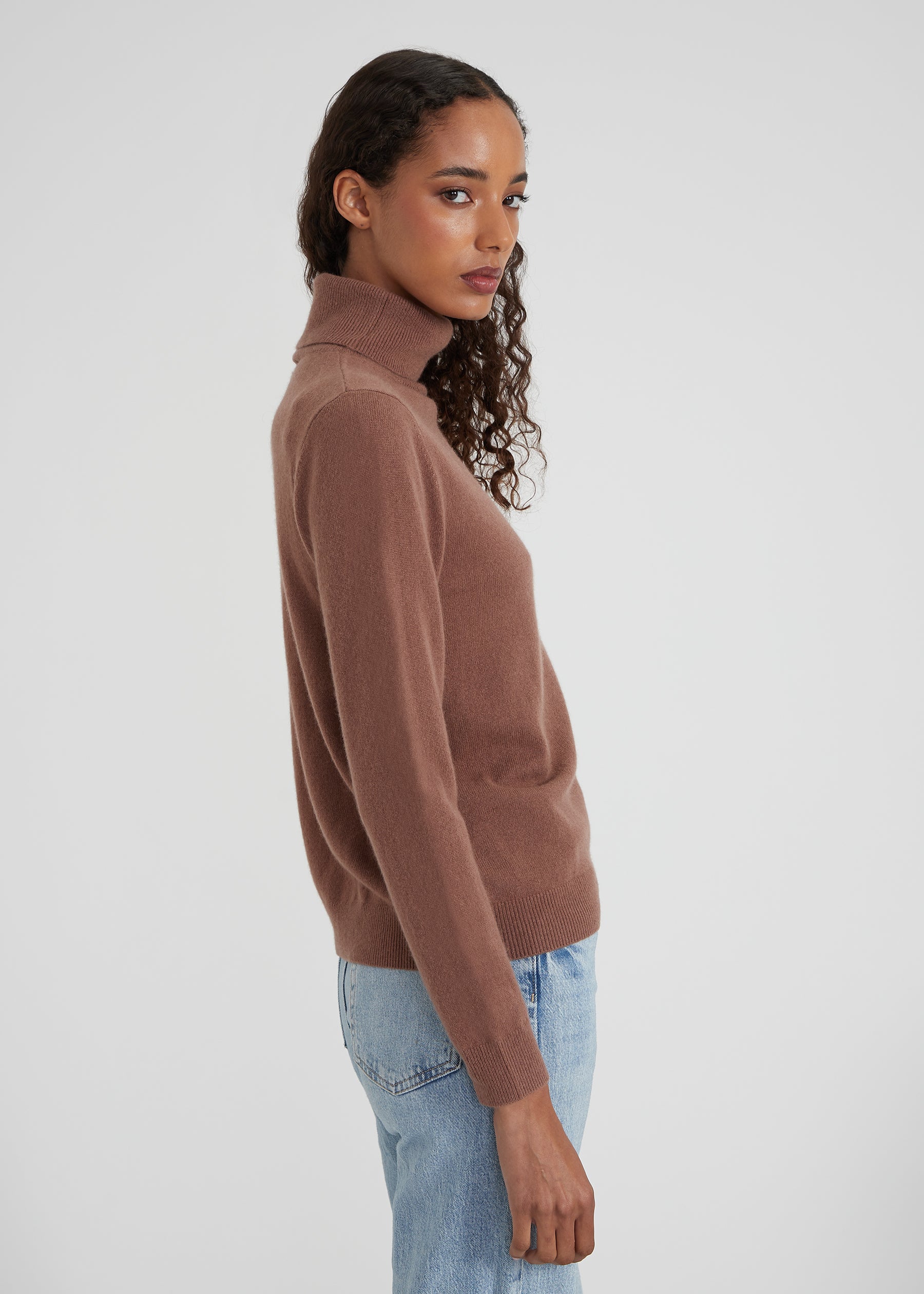 Classic Rollkragenpullover- mocha
