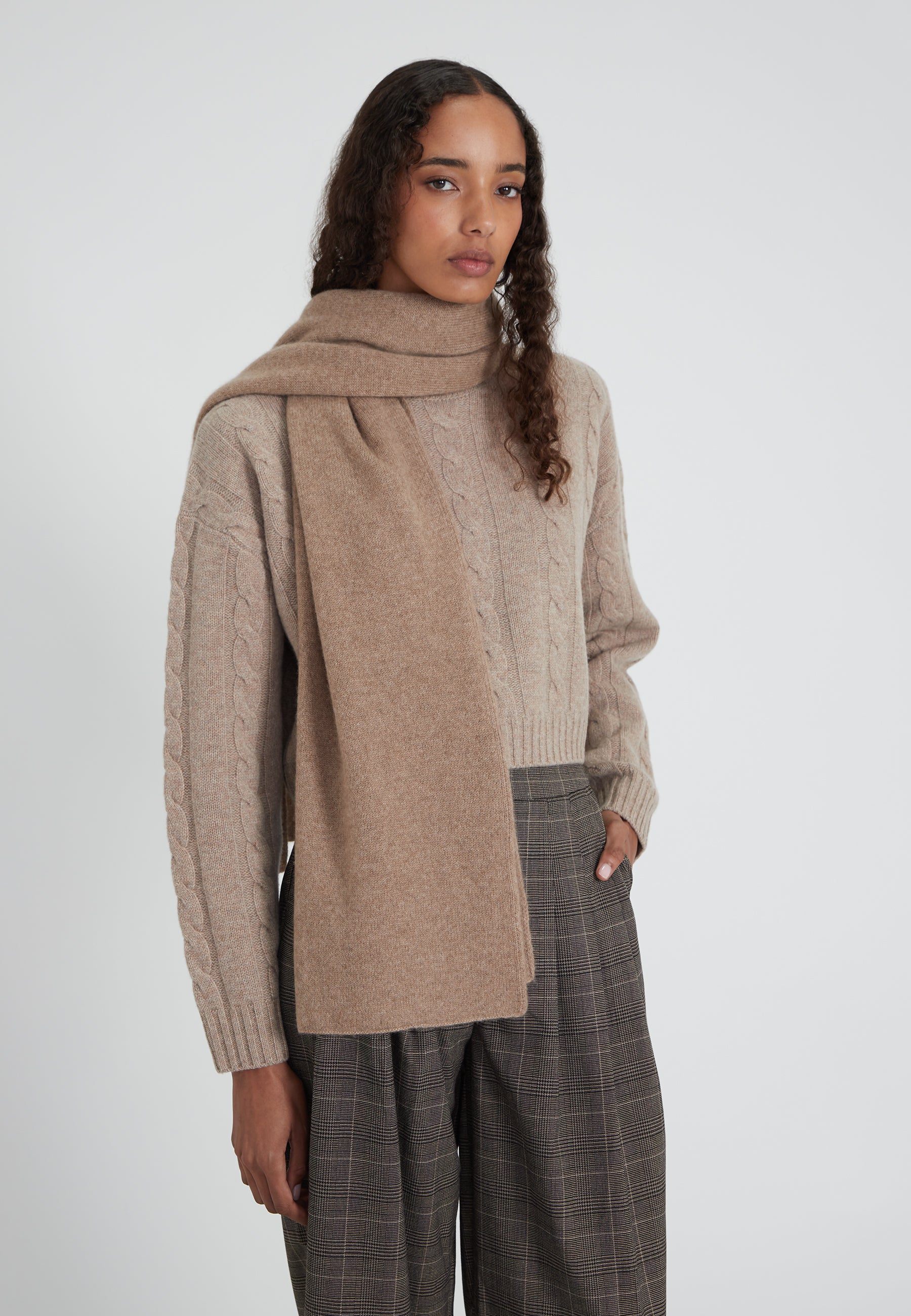 scarf - nougat