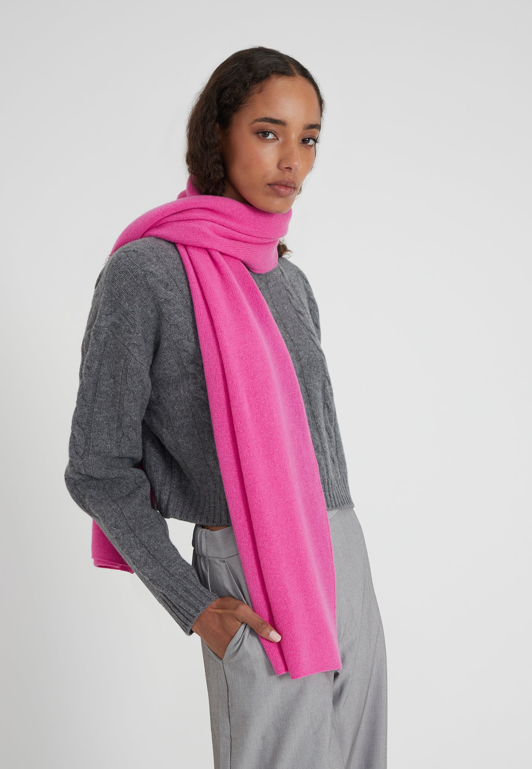 scarf - fuchsia