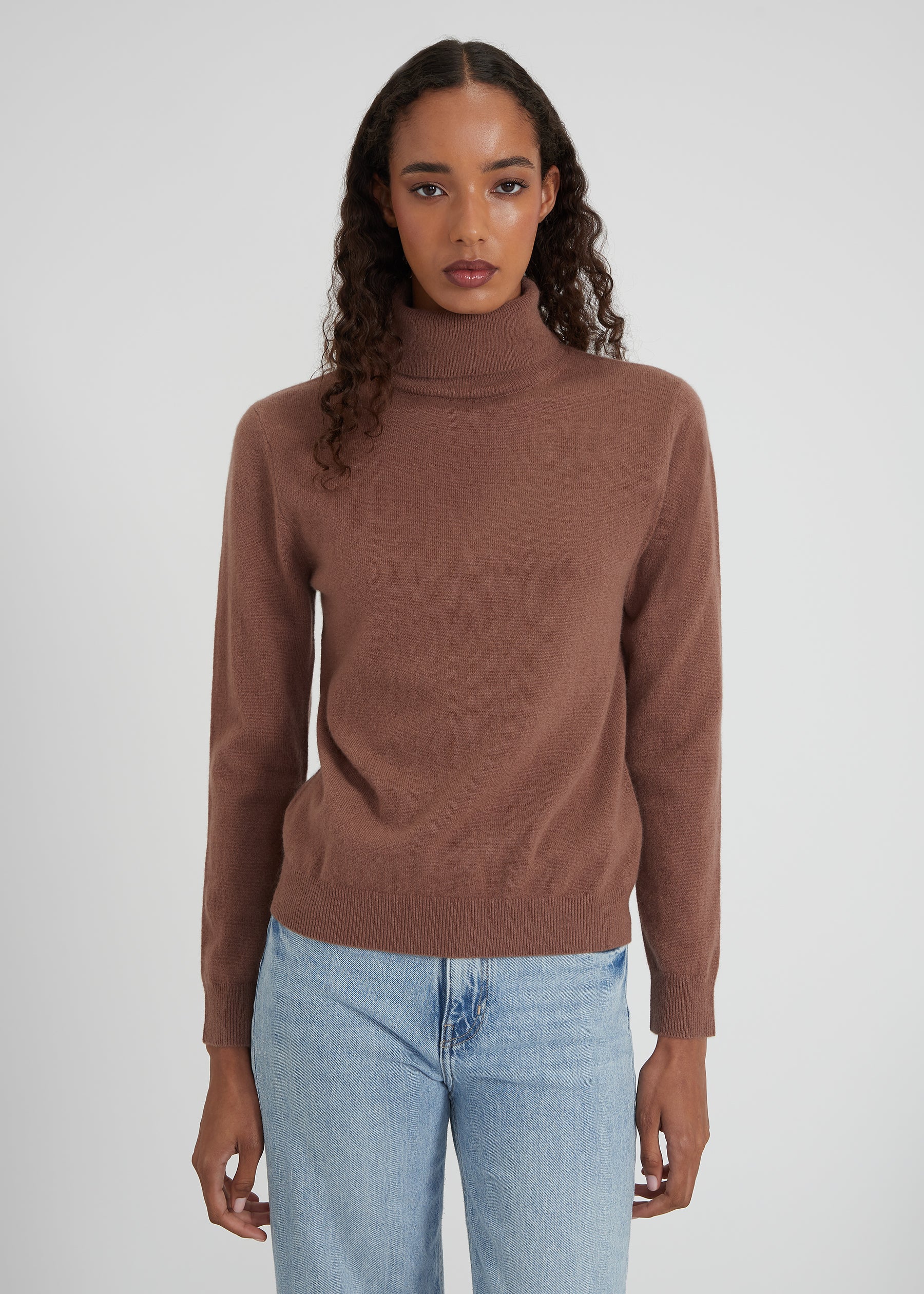Classic Rollkragenpullover- mocha