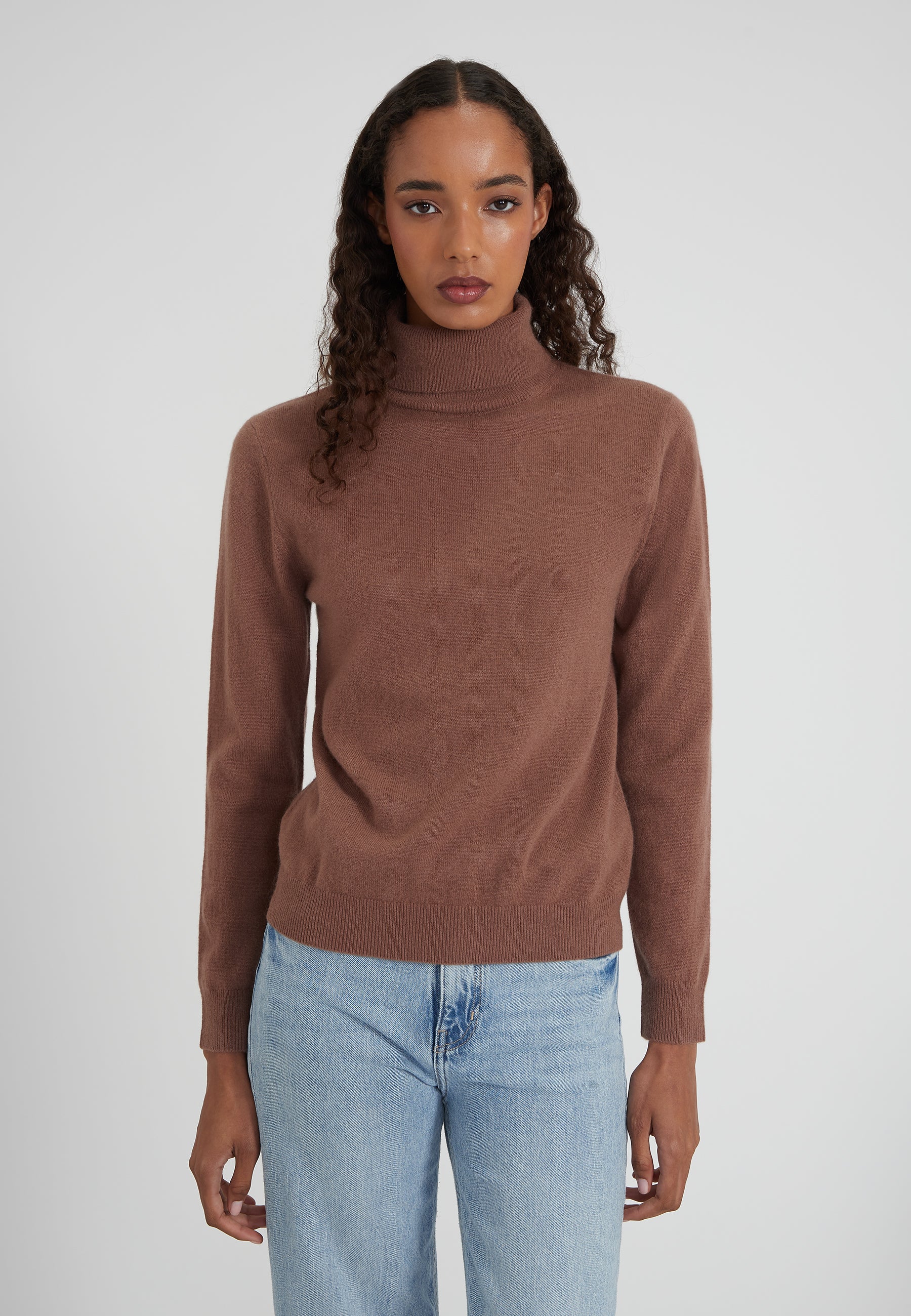 Classic Rollkragenpullover- mocha