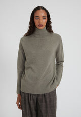 Oversized turtleneck sweater