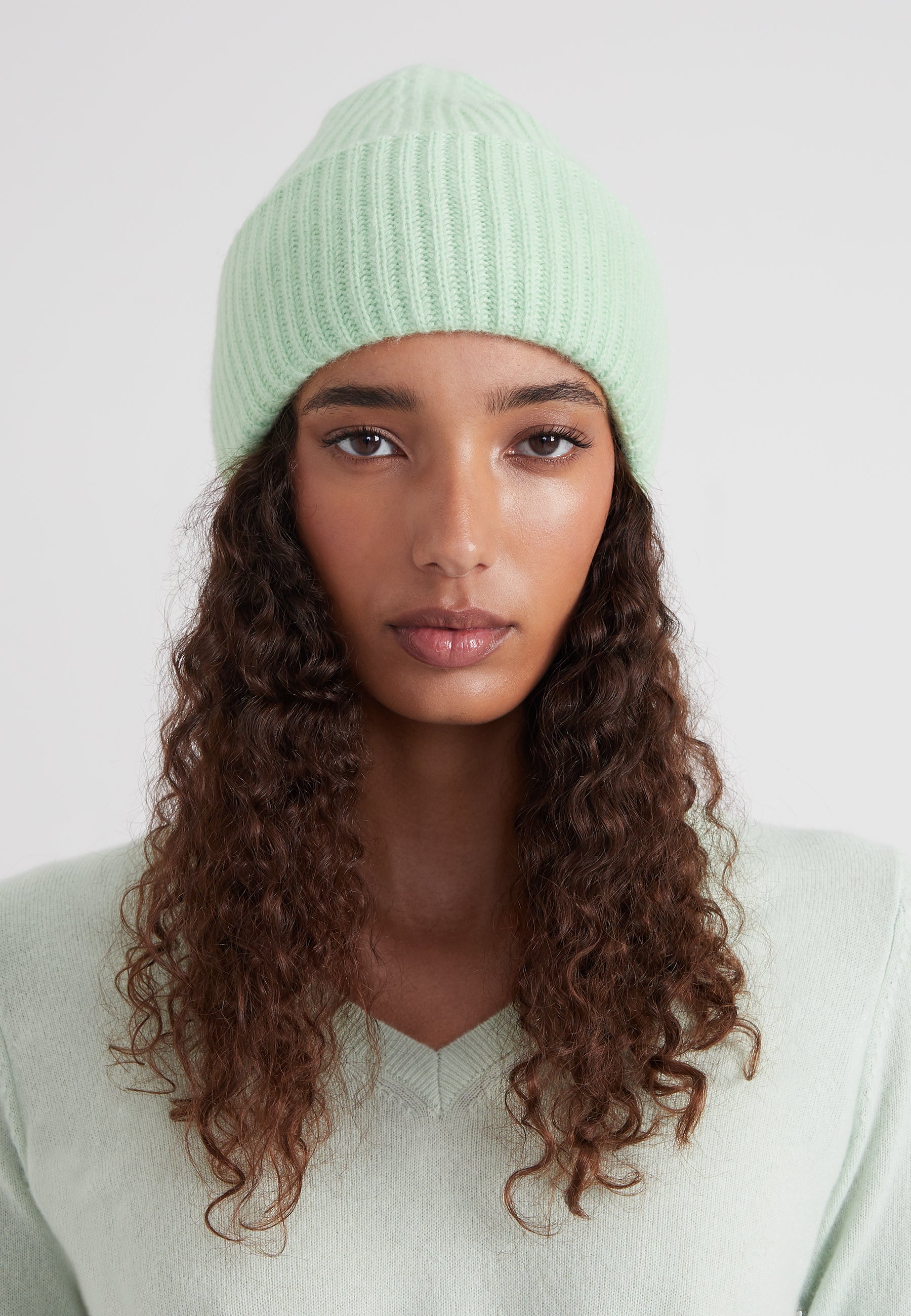 Chunky Beanie - pastel green