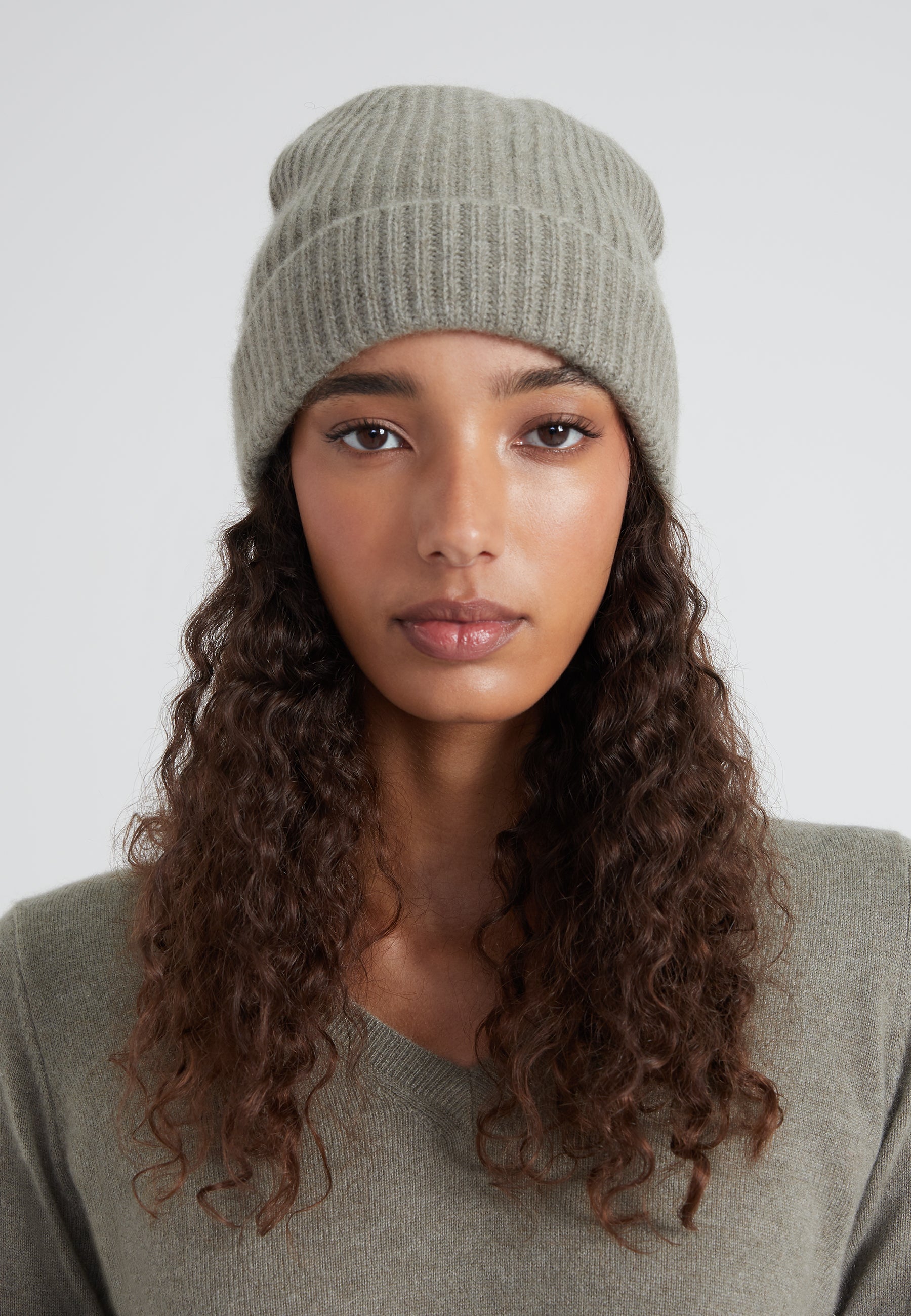 Classic Beanie - olive melange