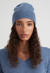 Sports Beanie - blue melange