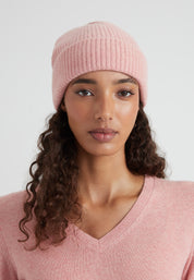 Classic Beanie - coral melange