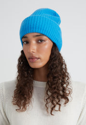Chunky Beanie - fancy blue