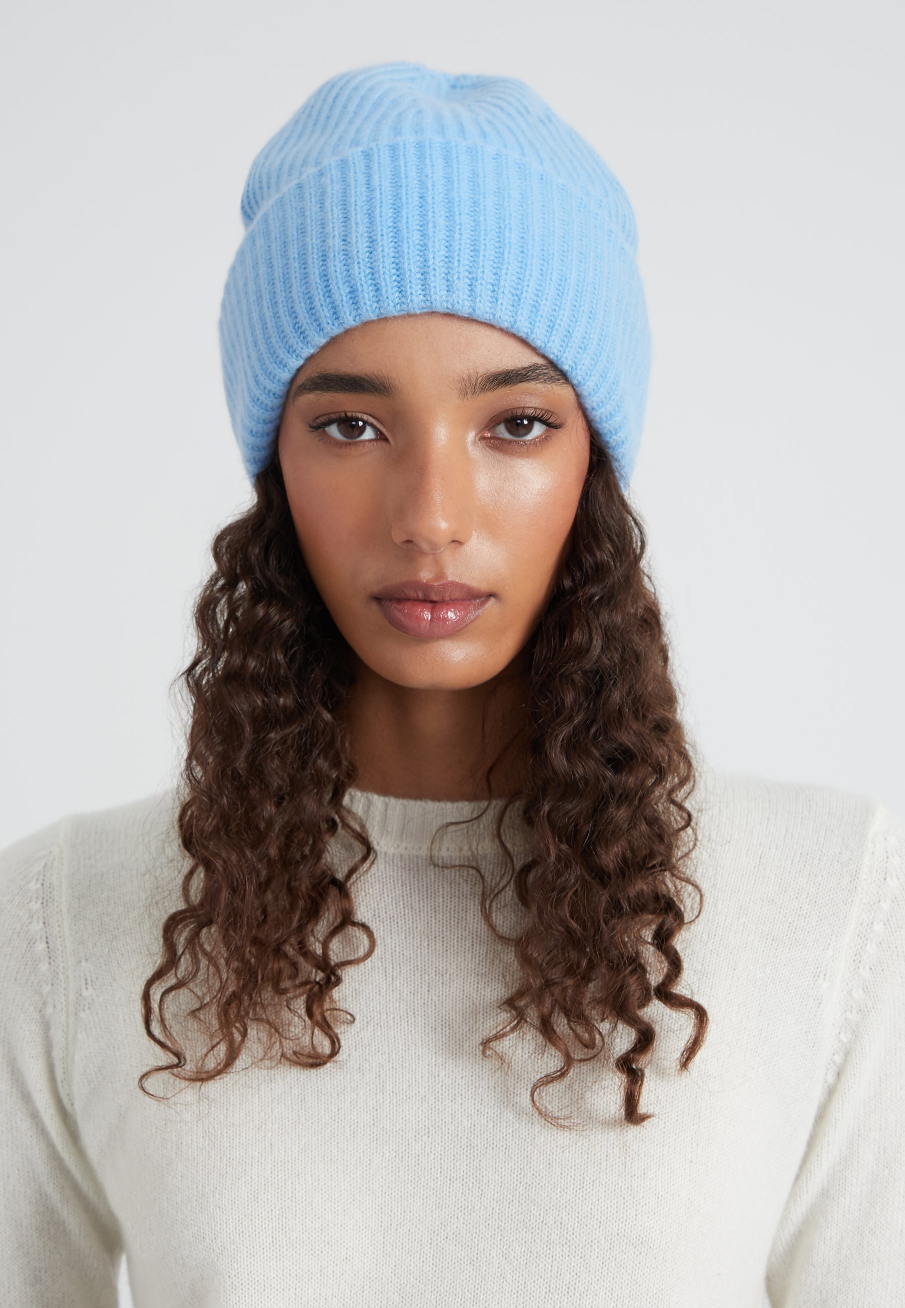 Chunky Beanie - icy blue
