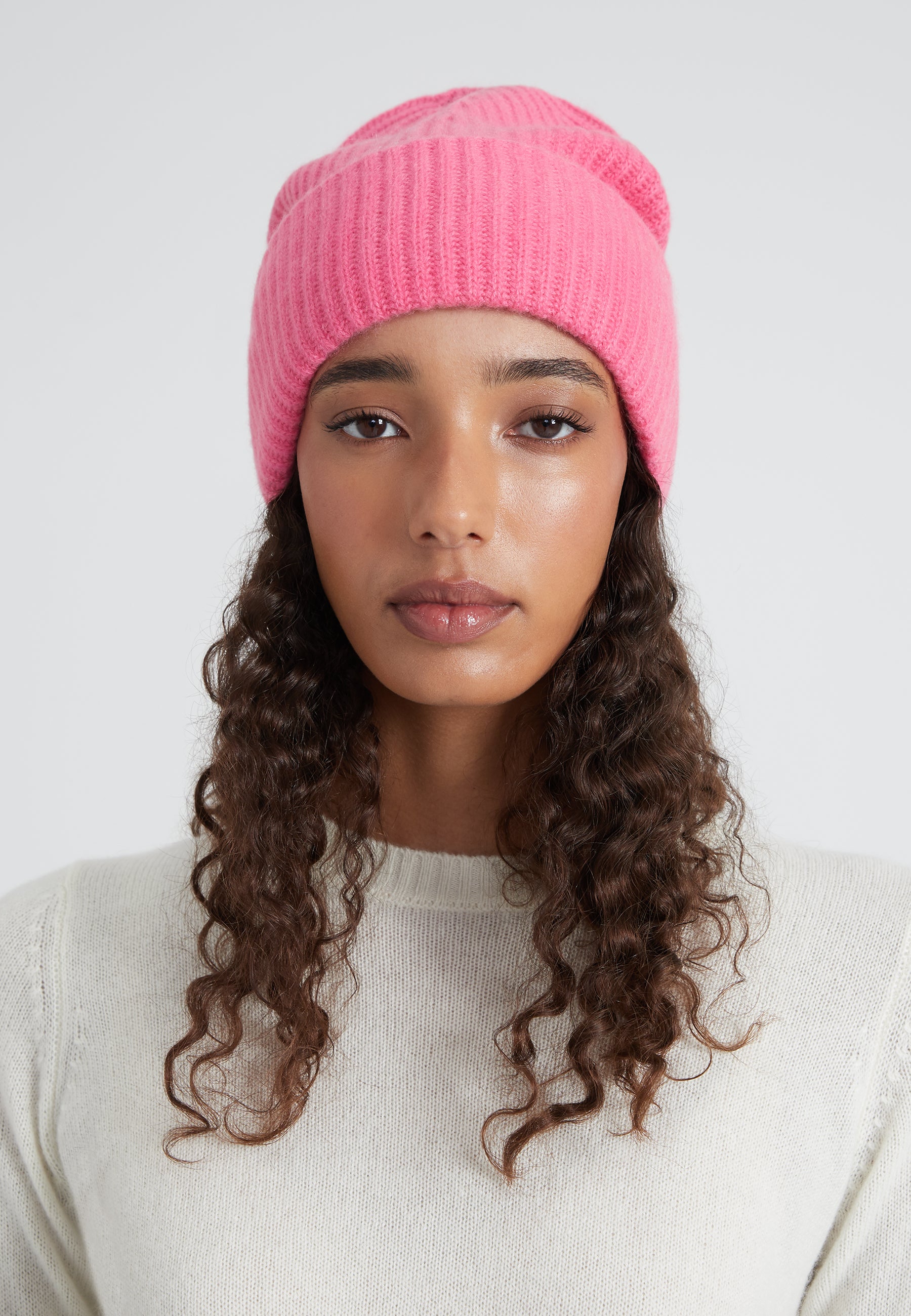 Chunky Beanie - neon pink