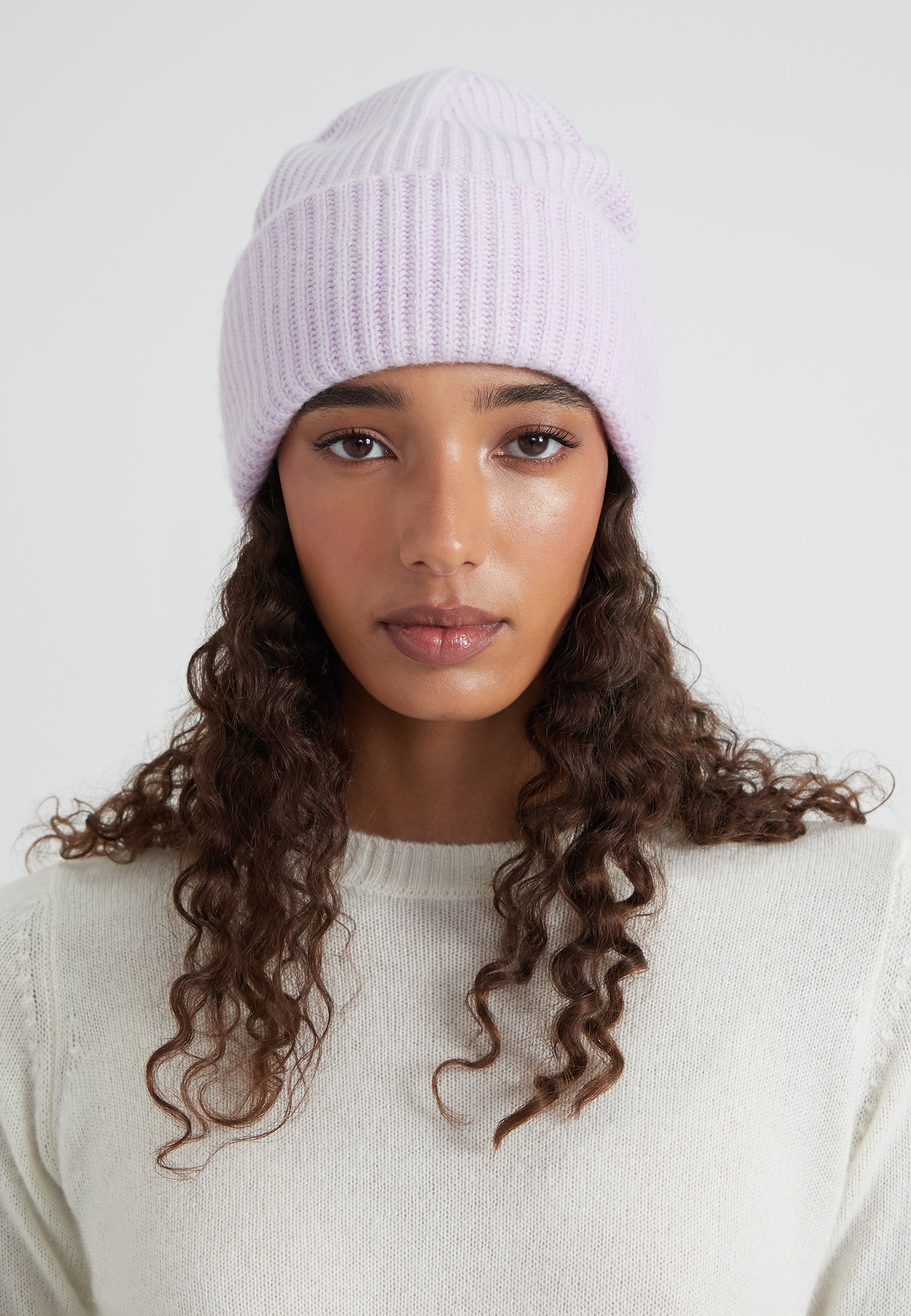 Chunky Beanie - lavender