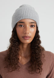 Chunky Beanie - light grey melange