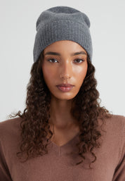 sports beanie - grey melange